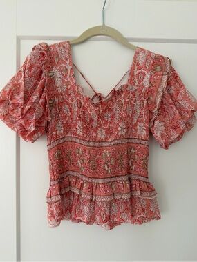 BELL BY ALICIA BELL PEACH ASHLEY TOP *NWT* SMALL